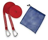 2ea. 30ft. Red Sailboat Jackline Straps with Stainless Steel Hooks