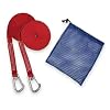 2ea. 30ft. Red Sailboat Jackline Straps with Stainless Steel Hooks