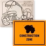 Construction Pals Activity Placemats (4) Party Supplies