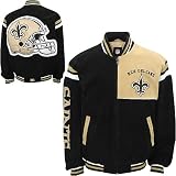 G-III New Orleans Saints Genuine Suede Leather Jacket