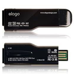 ELAGO Multi 12-in-1 USB Card Reader (EL-RD-002) Black
