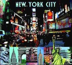 New York City, New York Coverlet