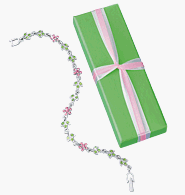Avon Flower Link Bracelet in Pastel Signature Box