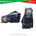 4Fit Leather Weight Lifting Gloves Long Wrist Wrap Padded Strength Training Gym S-XXL