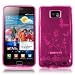 Silikonh�lle Gel Case Tasche f�r das Samsung i9100 Galaxy S2 inkl. Gratis Displayfolie Butterfly Pink