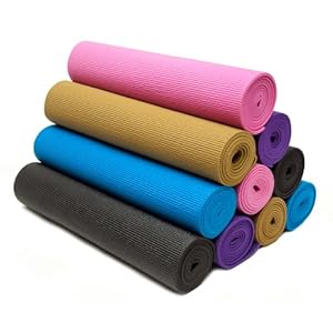 Yogee Classic- Extra Thick (1/4) and Long (72) Eco-friendly Slip Resistant Yoga Mats in Five Aesthetic Colors