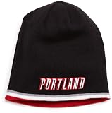 NBA Men's Reversible Knit Hat - Kc35Z, Portland Trail Blazers, One Size , Portland Trail Blazers , Red/Black