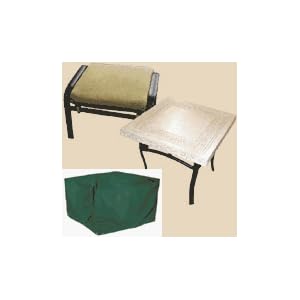 Bosmere C621 Ottoman Cover and End Table Cover 26-Inch Square x 12-Inch High by 
