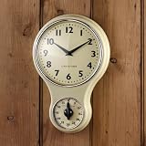 ProCook Retro Kitchen Clock & Timer Cream