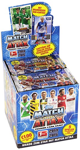 Topps TO00783-D – Match Attax Sammelkarten 2014 / 2015, 100 Booster mit je 5 Karten im Display