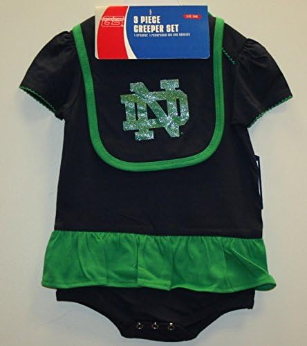 Adidas Infant Premium Fanatic Bib&Bootie Creeper Set - Notre Dame