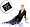 www.bauchbinden.com - Bauchband Bauchbinde mit s��em Motiv in schwarz (210)
