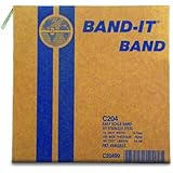BAND-IT C20499 201 Stainless Steel Bright Annealed Finish Band, 1/2" Width X 0.030" Thick, 100 Feet Roll