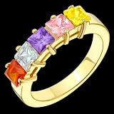 Amoree- Elegant Gold Family Ring - Custom Made to your specifications!