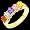 Amoree- Elegant Gold Family Ring - Custom Made to your specifications!