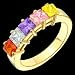 Amoree- Elegant Gold Family Ring - Custom Made to your specifications!