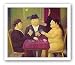 The Card Players by Fernando Botero 21"x25.25" Art Print Poster