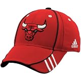 adidas Chicago Bulls Red NBA 2007 Draft Day 1-Fit Flex-Fit Hat