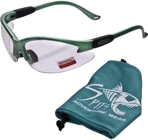 Cougar BIFOCAL Safety Glasses - Powder Puff Series - Powder GREEN Frame 1.50 Magnifier