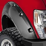 OxGord Fender Flares for 99-07 Chevy Silverado, Avalanche, Suburban and GMC Sierra / Yukon XL - Fits Years 99-06 - Set of 4 Matte Black Re-Paintable Bolt On Pocket Rivet Style - Hardware Kit Included