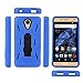 BLU Studio Selfie 2 / Studio C 8+8 case, NFW} Premium Rugged Dual Layer Heavy Duty Kickstand Case Cover for BLU Studio Selfie 2 (S230Q)/Studio C 8+8 (S270Q)(HVD Blue