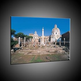 Rome, Forum de Trajan avec Trajan in 50x70 cm