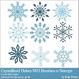 Photoshop Brushes - Crystallized Flakes No. 03 Brushes and Stamps