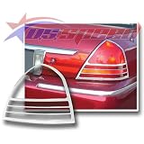 2003-UP Mercury Grand Marquis Chrome Tail Light Covers 2PC by CWZ