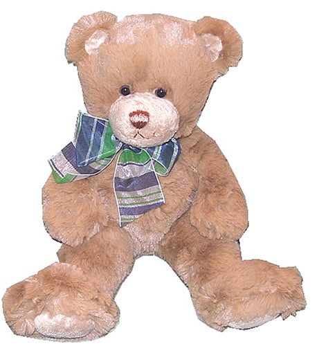 51IHS3p5JbL Supersoft Brown Teddy Bear With Plaid Bow