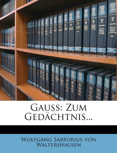 Produkt-Bild: Gauss: Zum GED Chtnis...