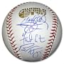 Todd Helton, Brad Hawpe Garrett Atkins and Matt Holliday Autographed Baseball |Details: World Series