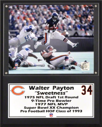 Walter Payton Sublimated 12x15 Plaque