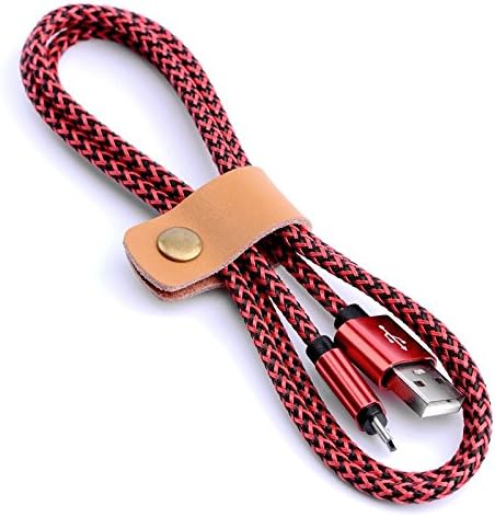 YoSuKii Dura-Line Charging Cable foriPhone 6s / 6plus, iPhone 5 / SE/ 5S / 5C, iPads, iPad Minis, iTouchs, etc(1M-Red)