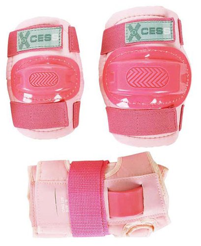 Buy Knee Pads, Elbow Pads and Wrist Guards - Childs Triple Set - Pink online at Discounted New and Used prices. Delivered to your door with Childrens Toyshop.com