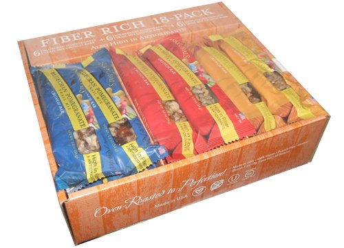 Mareblu Naturals Fiber Rich Granola Bars Variety Pack - 18 Bars
