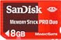 SanDisk SDMSG-008G-B46 Pour Sony PSP Carte M�moire Memory Stick Pro Duo 8 Go
