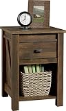 Altra Furniture Farmington Night Stand, Small, Century Barn Pine