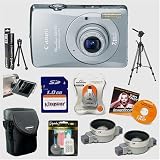 Canon Powershot SD750 Digital ELPH 7.1 Megapixel Digital Camera + Lenses + 1GB Pro Accessory Kit