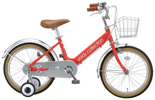 voldy.collection(ボルディ・コレクション) アルミ製16インチ前カゴ付 子供用自転車 VO-16 レッド VO-16