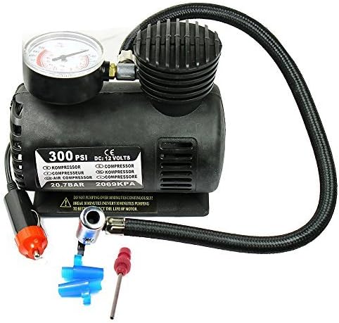Portable Mini Air Compressor Electric Tire Inflating Pump 300PSI DC 12V by westernb2k