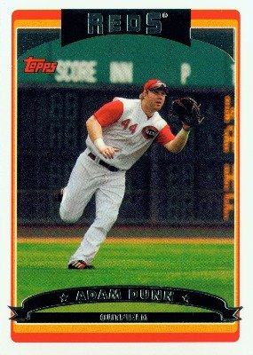 2006 Topps Baseball Card # 115 Adam Dunn Cincinnati Reds