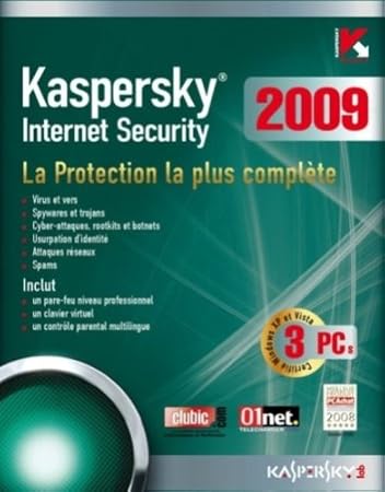 Kaspersky internet security 2009  (3 postes, 1 an)