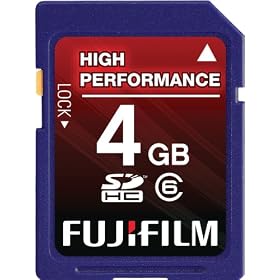 Fujifilm 4 GB Class 6 SDHC Flash Memory Card by