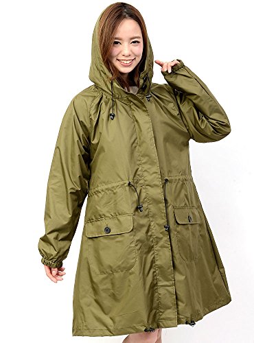 (ディーループ)D-LOOP 撥水加工 フード付き ミリタリー モッズコート レインコート 120119