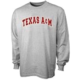 Russell Texas A&M Aggies Ash Arch Lettering Long Sleeve T-shirt