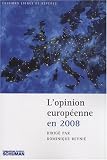 L\'opinion européenne en 2008