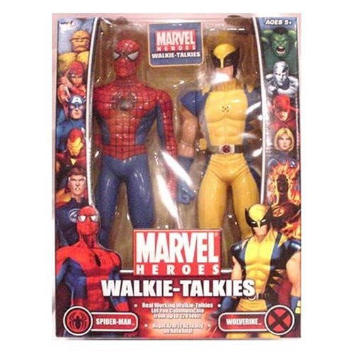Childrens Toyshop  Toys : MGA Marvel Spiderman Walkie-Talkie Wolverine