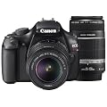 Canon �f�W�^����჌�t�J���� EOS Kiss X50 �u���b�N �_�u���Y�[���L�b�g KISSX50BK-WKIT