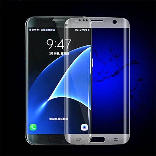 WEMINC S7 Edge Screen Protector Curved Full Coverage Premium Tempered Glass Screen Protector for Samsung Galaxy (TRANSLUCENCE)