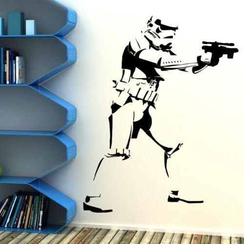 Star Wars Stormtrooper Vinyl Wall Decal Sticker | Urban Decor Decoration Cool Artwork College Dorm Geek Nerd Movie Storm Trooper